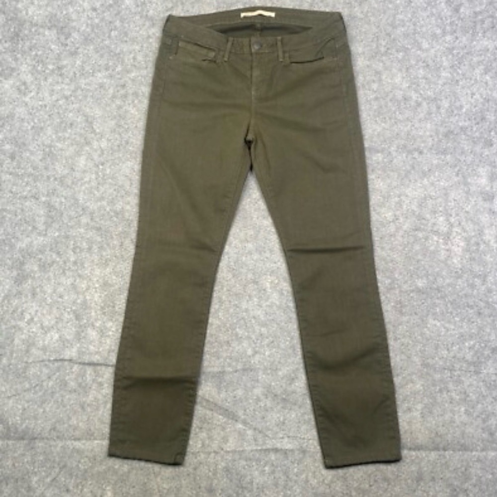 Vince Women's Skinny Jeans in Olive Green